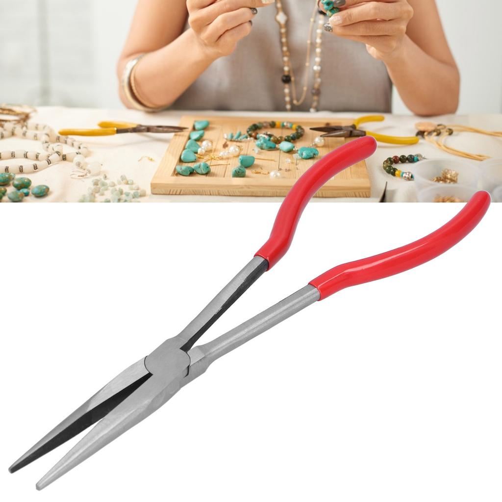 Clește de forjă Clește cu nas lung Clește multifuncțional Instrument de prelucrare pentru fabricarea bijuteriilor(Clești cu vârf drept