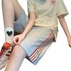 Women's High-Waist Striped Sports Shorts - Summer 2024 Trendy Loose Fit