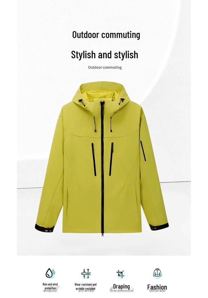 2025 Spring High-Quality Couple's Lightweight Windbreaker: Waterproof & Windproof Mountaineering Jacket for Men & Women.