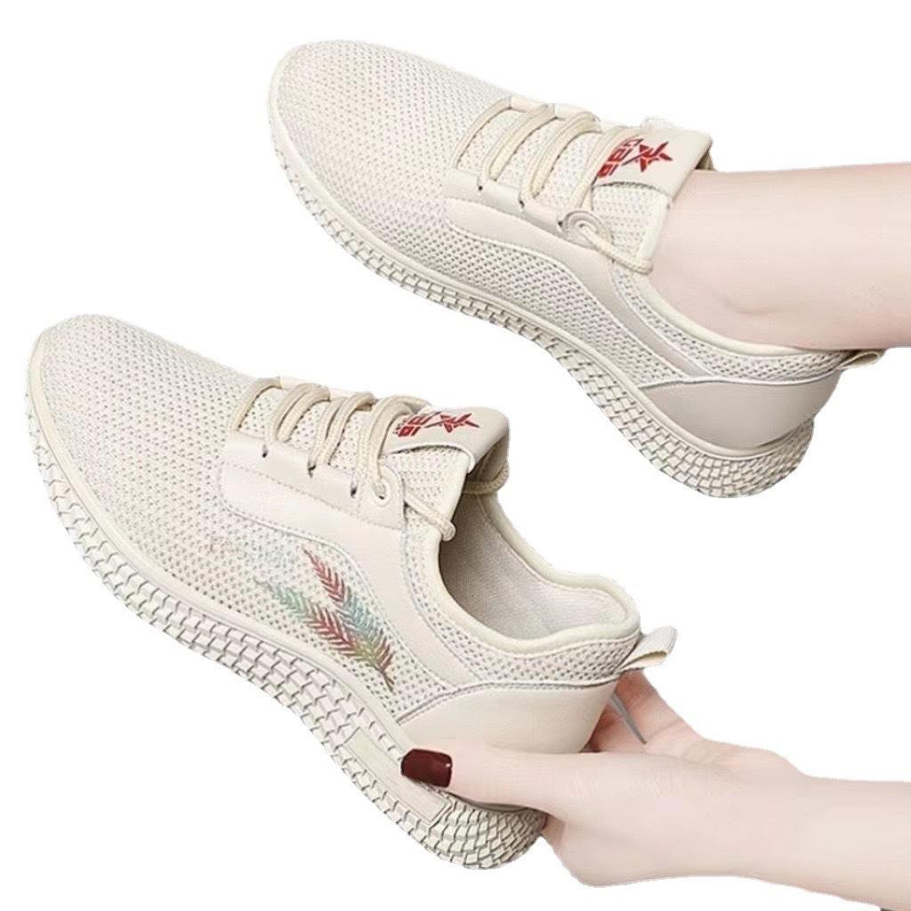 New women's sports shoes summer mesh breathable soft sole fashion casual shoes spring coconut shoes