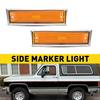 New Front Side Marker Set Light For 1978-1991 Chevrolet Chevy GMC C/K Trucks SUV