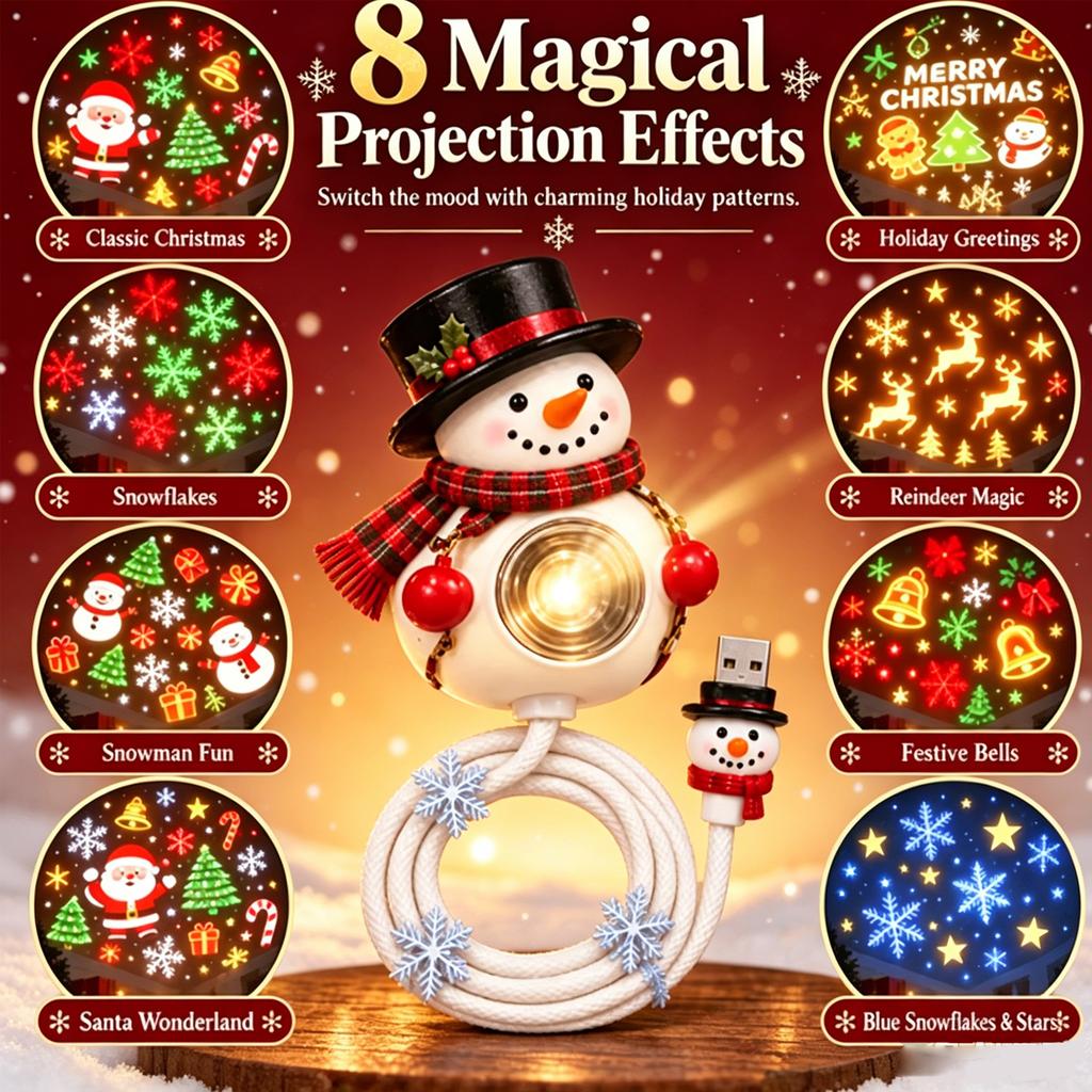 Christmas Snowman Decorative Projection Light for Outdoor Yard Garden Holiday Display