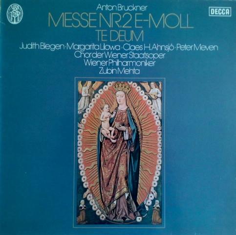 

LP Record ANTON BRUCKNER JUDITH BLEGEN MA Messe Nr.2 Emoll Te Deum 642395 Decca 1977 Germany Classical Used