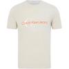 CK/Logotrykk Rund hals Tettsittende Rett snitt Kort ermet T-skjorte Herre Topper Lys kaffe J320568-ACF
