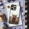 Cute Art Highland Cow For iPhone 15,Mini,13,Max,11,16,17,14,Plus,12,Pro,For Magsafe,Magnetic Wireless Charging Case
