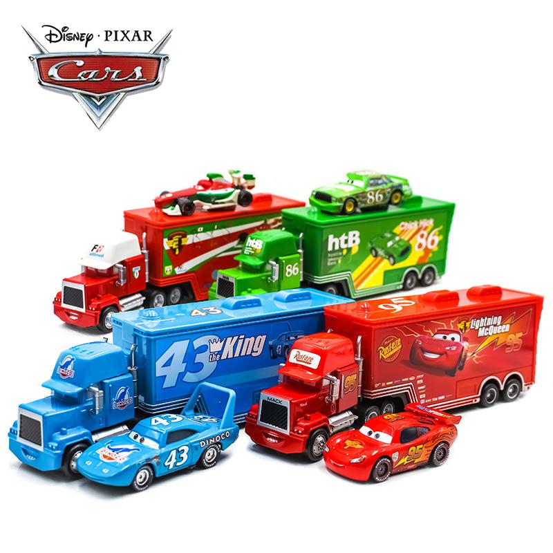 Hot- Pixar Car Lightning McQueen The King Frank Guido Luigi Diecast Metal Alloy Model Car Collection Toy Birthday Gift!