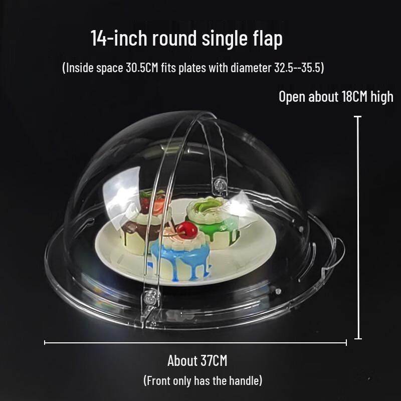 Dreyon Transparent Food Cover with Flip Lid