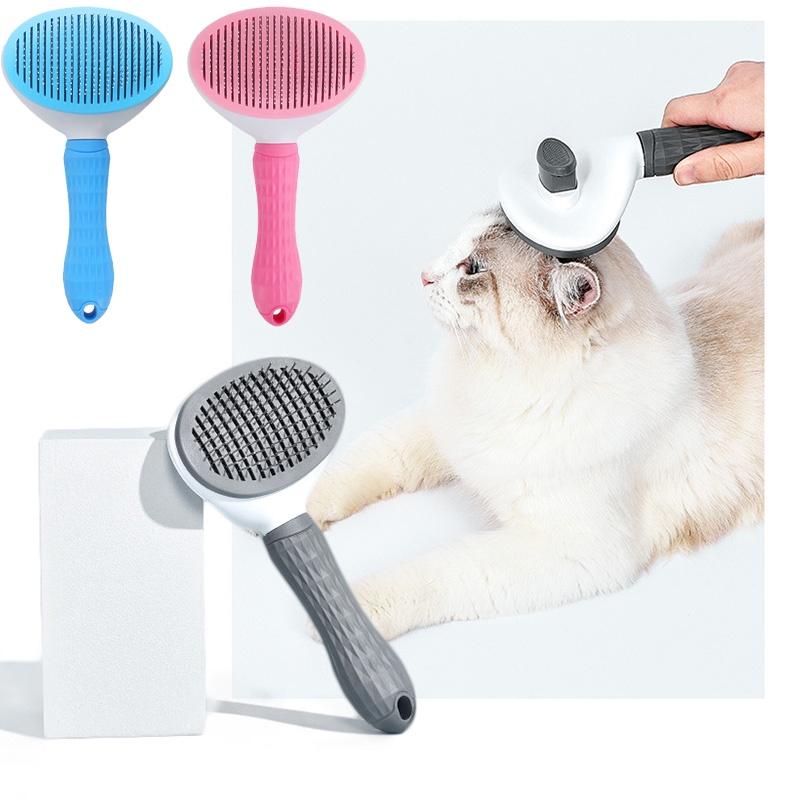 One-key Pet Grooming Comb Automatic Hair Removal Brush For Cats And Dogs