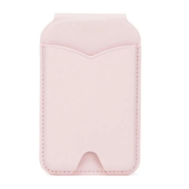 Für Magsafe Kartenhalter Starker Magnetischer Leder-Portemonnaie Für iPhone 17 ProMax Samsung Mit Schminkspiegel Faltbarer Handy-Ständer Hülle