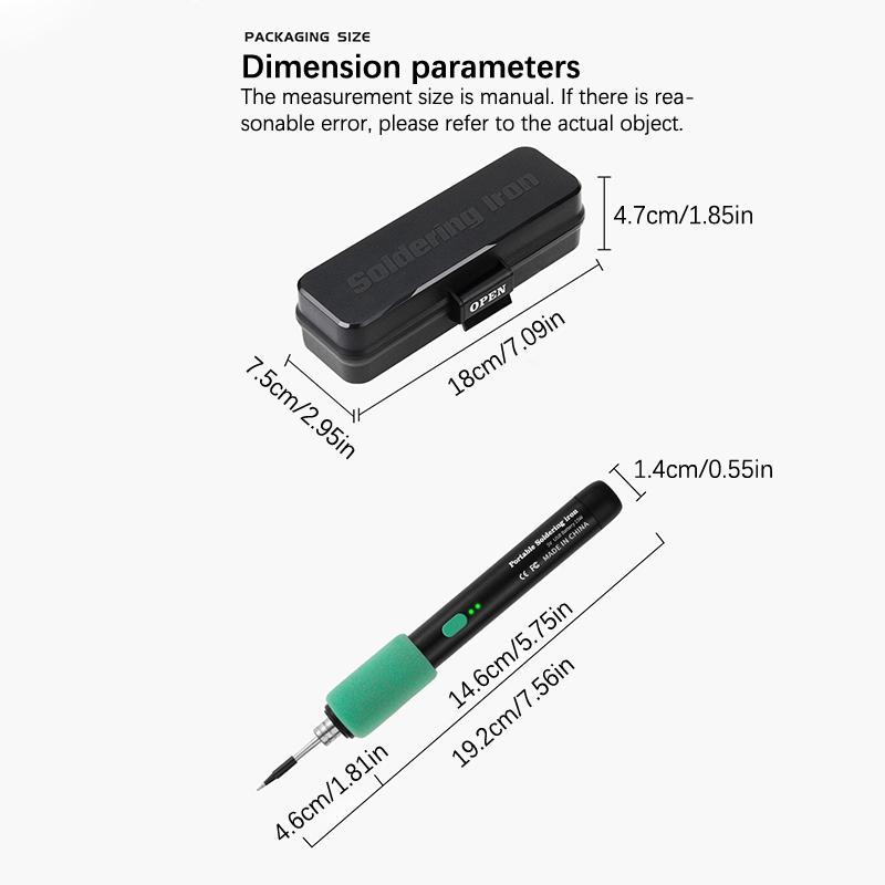 Usb Soldering Iron Adjustable Temperature Electric Soldering Iron Welding Solder Repair Tool Heater Soldering Tip Soldering Wire