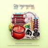 National City Landmark Acrylic Fridge Magnet - Scenic Souvenir