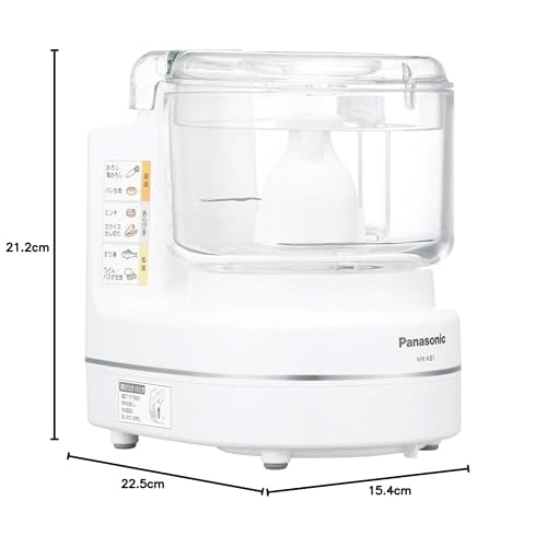 Panasonic food processor chop mix mix grate coarse grate knead slice julienne MK-K81-W white