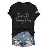 Women's V-neck Short-sleeved T-shirt Casual Loose Top