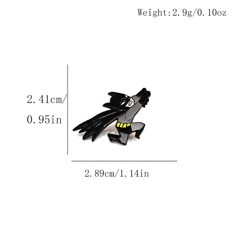 Classic Batman Cartoon Brooch – Superhero Badge and Anime Accessory