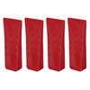 Uxcell 4-Piece A, B, S Plastic Forestry Wood Splitting Wedges, 152mm, for Impact Wrenches, Felling Wedges, Wood Wedges, Forestry Accessories, Red