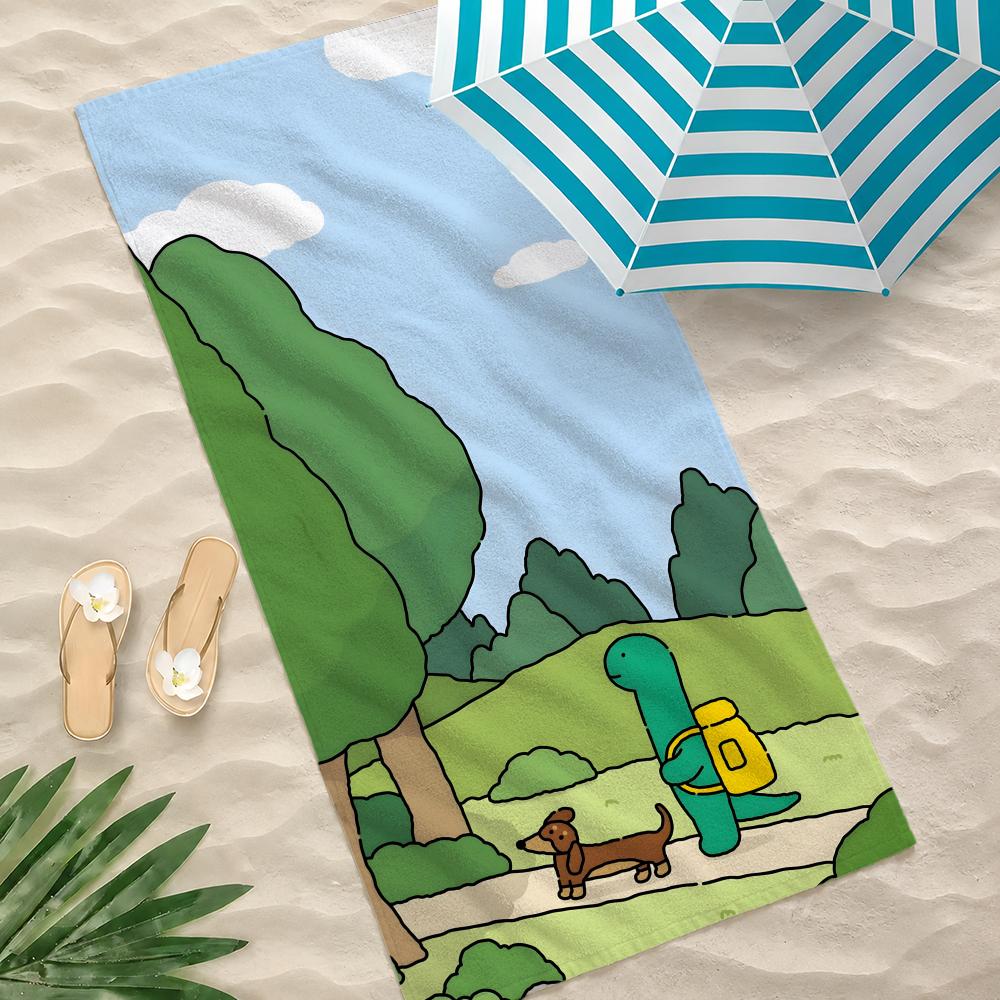 Character JOGUMAN Towel Microfiber Beach Towel Quick Dry Absorbent Soft for Swimming Yoga Resort Travel Camping