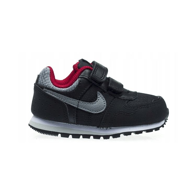Nike MD Runner 2 Fabric Comfortable Versatile Low-Top Walking Shoes Baby Shoes Black Gray 652966-006