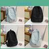 Minimalist Solid Color Backpack For Women And Men With Durable Nylon Material Suitable For Casual Travel And School Use