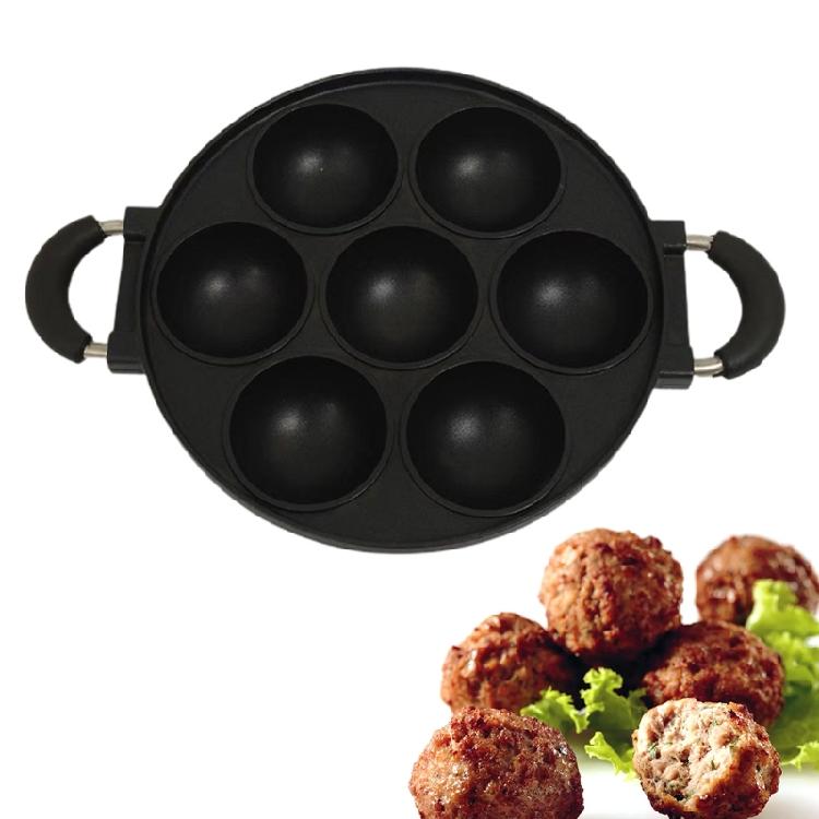 7-Loch Pfannkuchen-Eierform Maker Antihaft-Eierkocher Küchenzubehör Snack-Kuchen