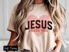Jesus Loves You T-Shirt, Christian Graphic Tee, Combed Cotton