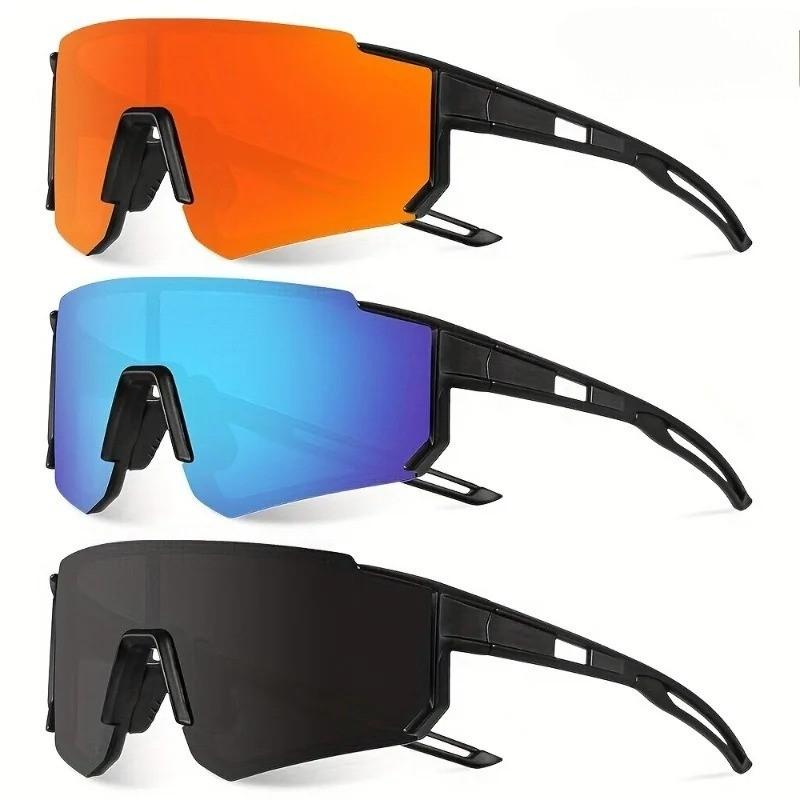 3pcs Stylish Anti Wind Decorative Glasses for Men and Women Design with Vibrant Colors