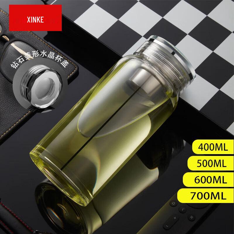 Portable Single-Layer Borosilicate Glass Cup