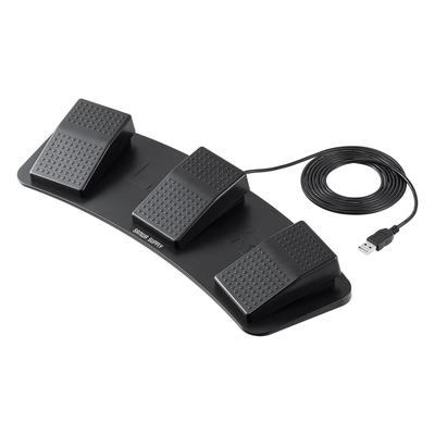Sanwa Direct Foot Pedal Switch USB Wired Connection 3 Program PC Assignment Gaming Keyboard 400-MA179