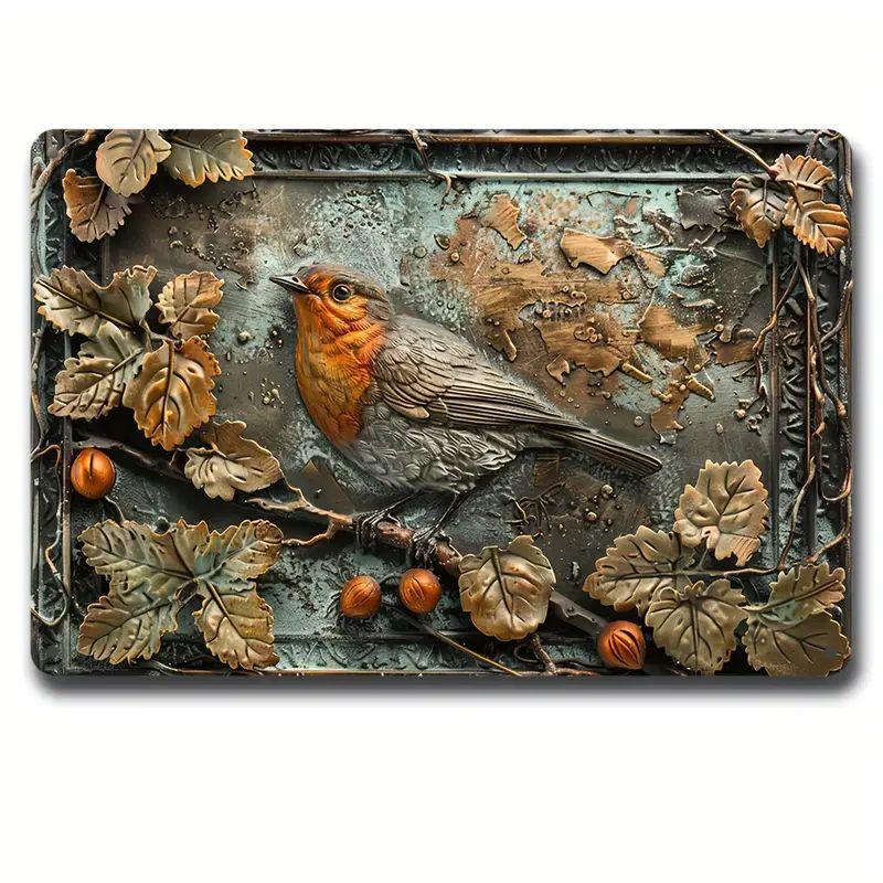 Metal Tin Poster Pastoral Birds Metal Tin Signs Posters Plate Wall Decor for Bars Restaurant Cafe Clubs Retro Posters Plaque