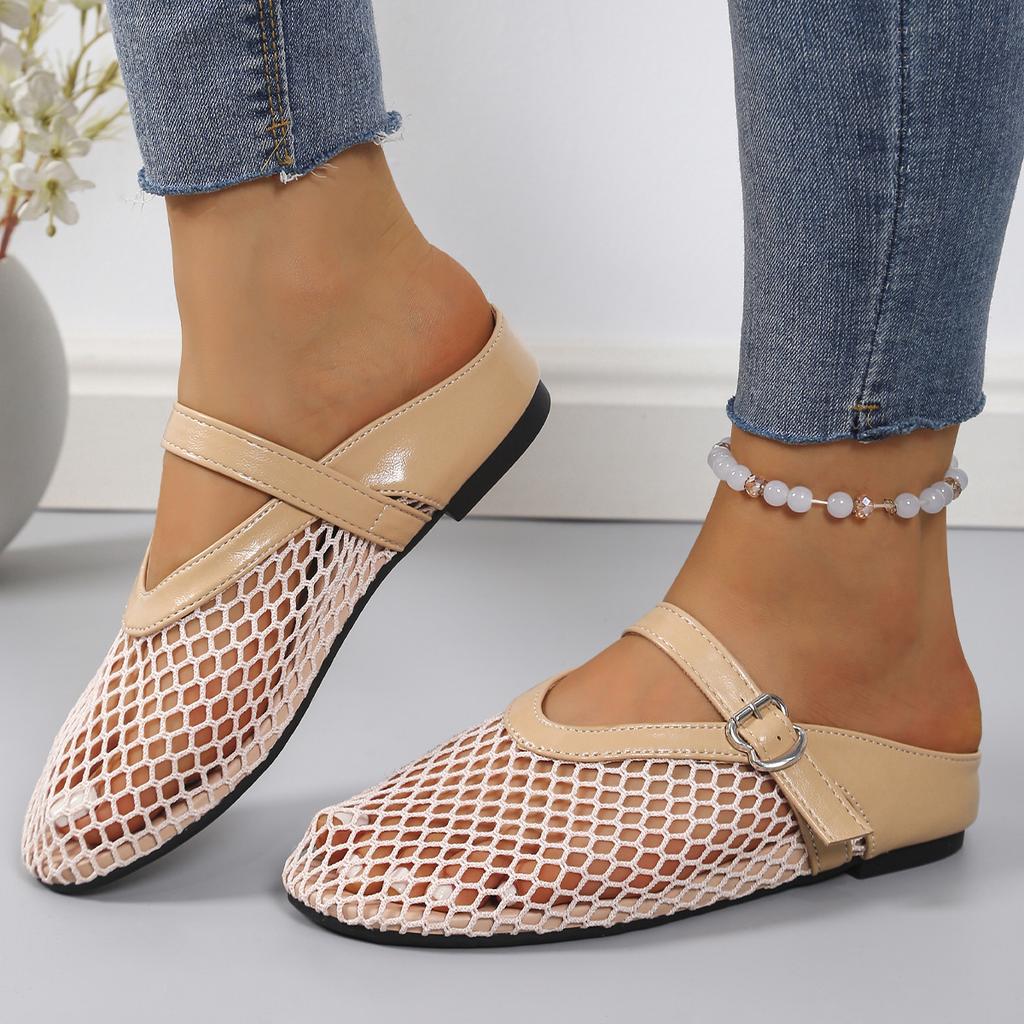 Fashion Women Slip On Comfortable Sandals Breathable Fashion Versatile Sandals Women New Flat Soft Mary Jane Shoes Sandalias De Mujer