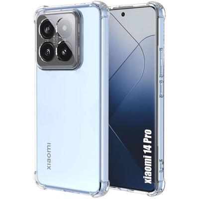 Protective Case - Xiaomi - 14 Pro - Silicone - Transparent - Reinforced Shockproof