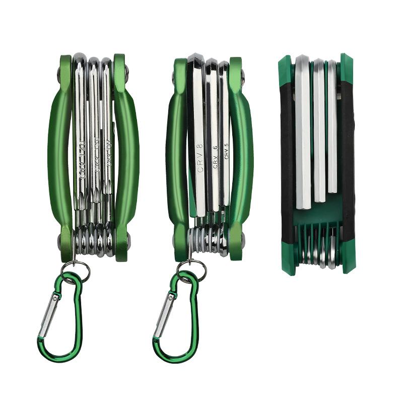 1PC Tool Plum Blossom Hexagon Wrench Flat Head Folding Hexagon Hexagon Wrench Set