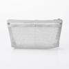 MUJI Nylonmesh Pennfodral med 17 cm Bredd x 10 cm Höjd x 5 cm NDE05A1S Kil, Grå, Ca. Djup,