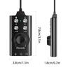 7.1 External USB Sound Card Adapter with 3.5mm Jack Volume Control Plug and Play Stereo Mic Speaker Headset for Music Gaming PC