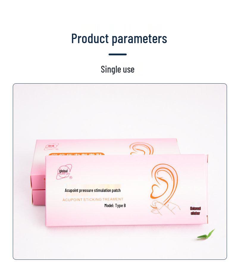 Global Brand Magnetic Ear Acupoint Stimulation Patch with Gold & Silver Beads