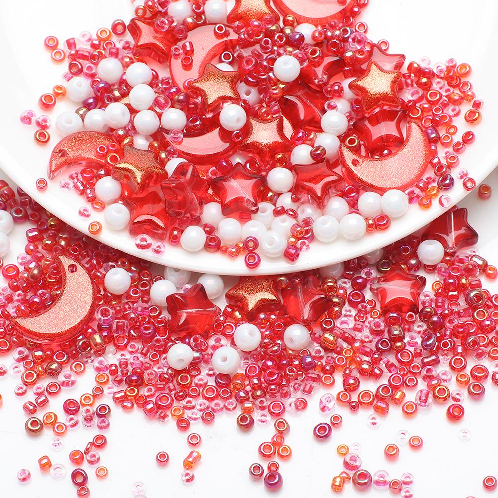 Star Moon Light Bead & Seed Bead DIY Jewelry Set for Earrings, Bracelets & Necklaces