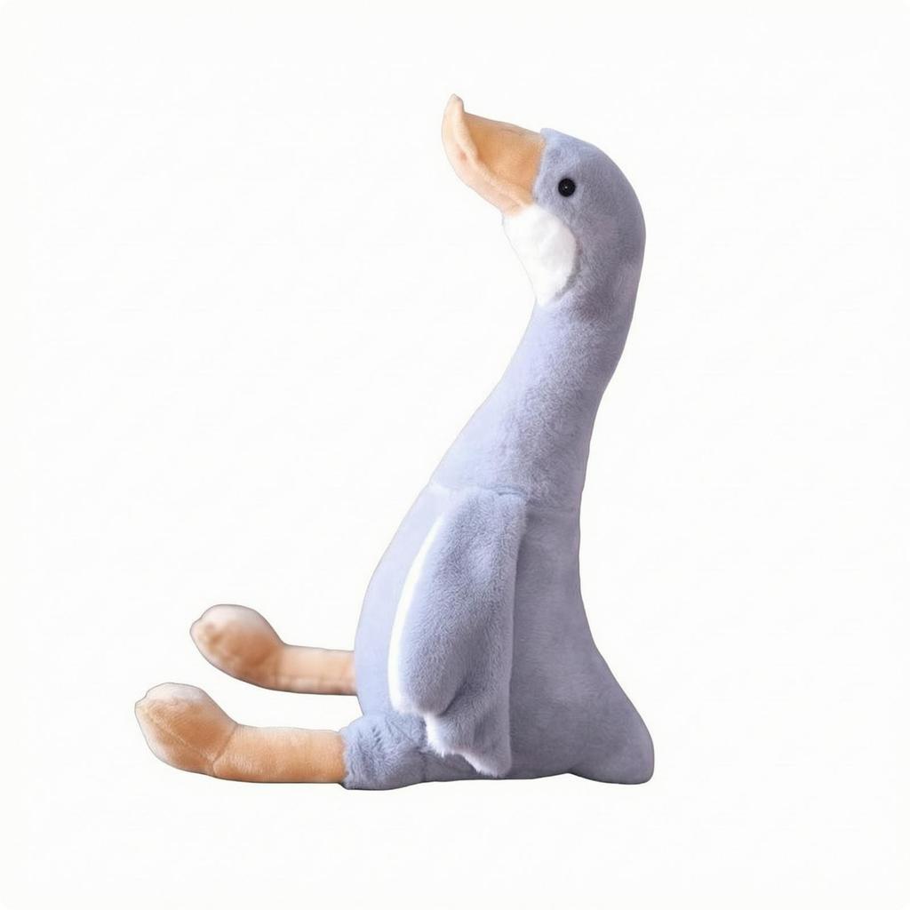 GooseShaped Soft Toy PresentWorthy Goose with Extended Legs Room Decoration for