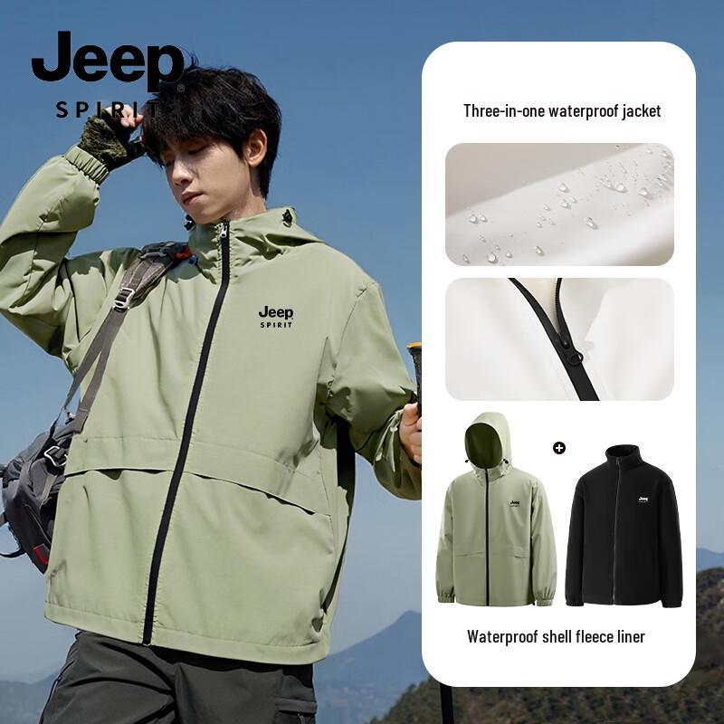 JEEP SPIRIT Herren Outdoor Windbreaker Jacken