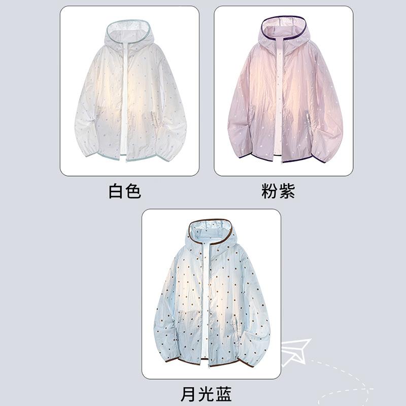 Polka dot sunscreen clothes women's 1011 new summer UV protection is unique, beautiful and good-looking, thin sunscreen jacket