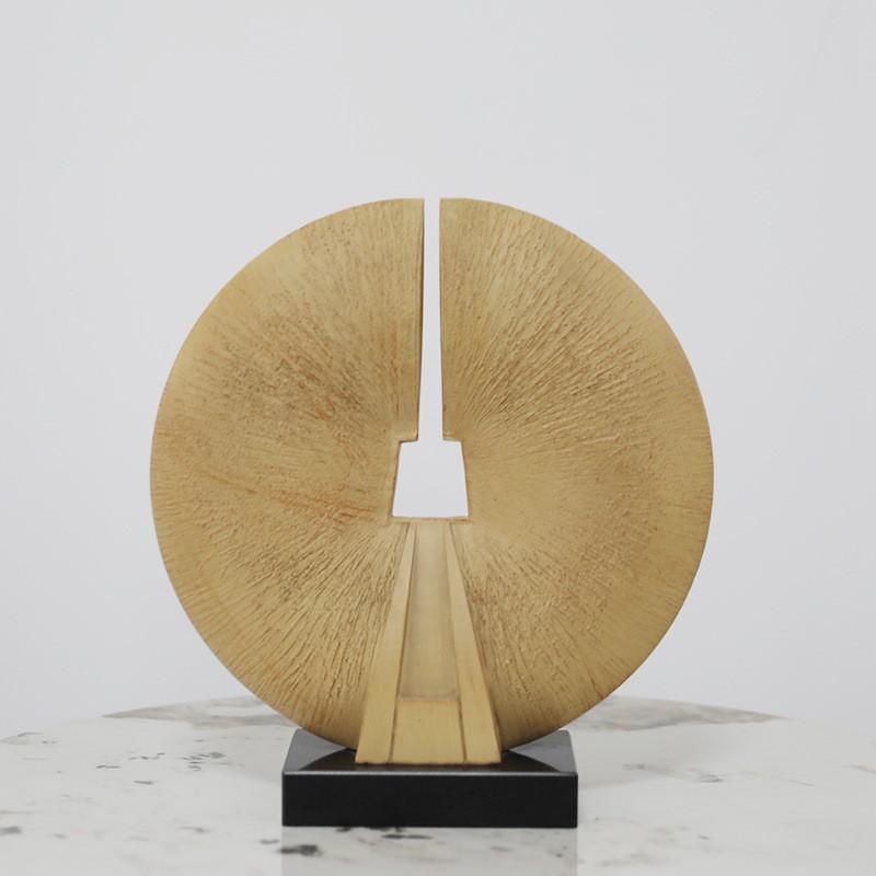 Modern Geometric Resin Sculpture Decor Living Room Bedroom Hotel Villa Minimalist Luxury Home Accent