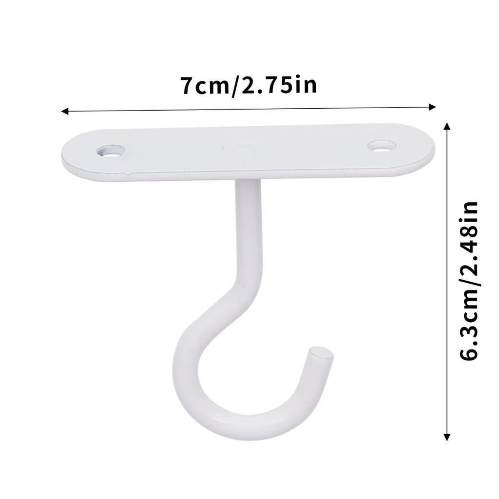 Rust Resistant Ceiling Wall Mounted Hook Durable Heavy Load Hanging Bracket for Plant Baskets Lantern Bird Feeder Home Storage