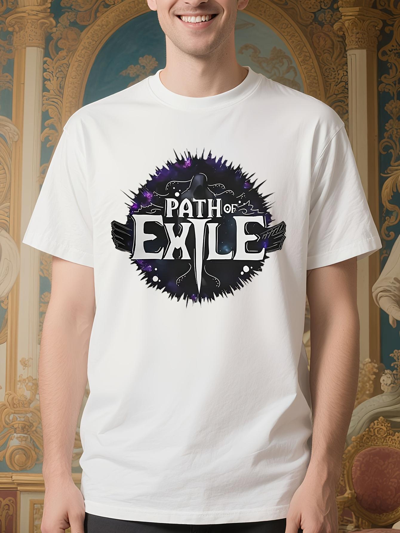 Path of Exile Graphic Tshirt - White Tee with Dark Fantas... XXXL