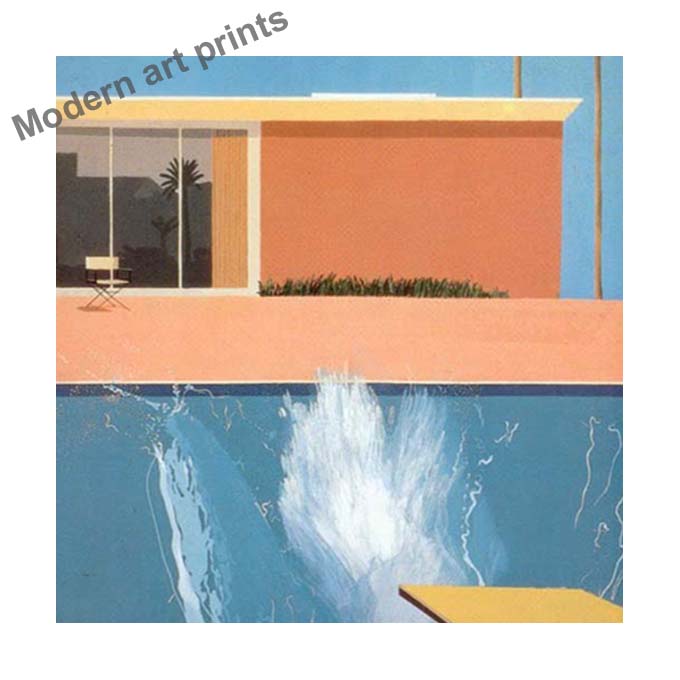 David Hockney Poster Modern Minimalist Art Painting HD Wall Pictures Printed On Canvas Aesthetics for Room Home Decor Unframed