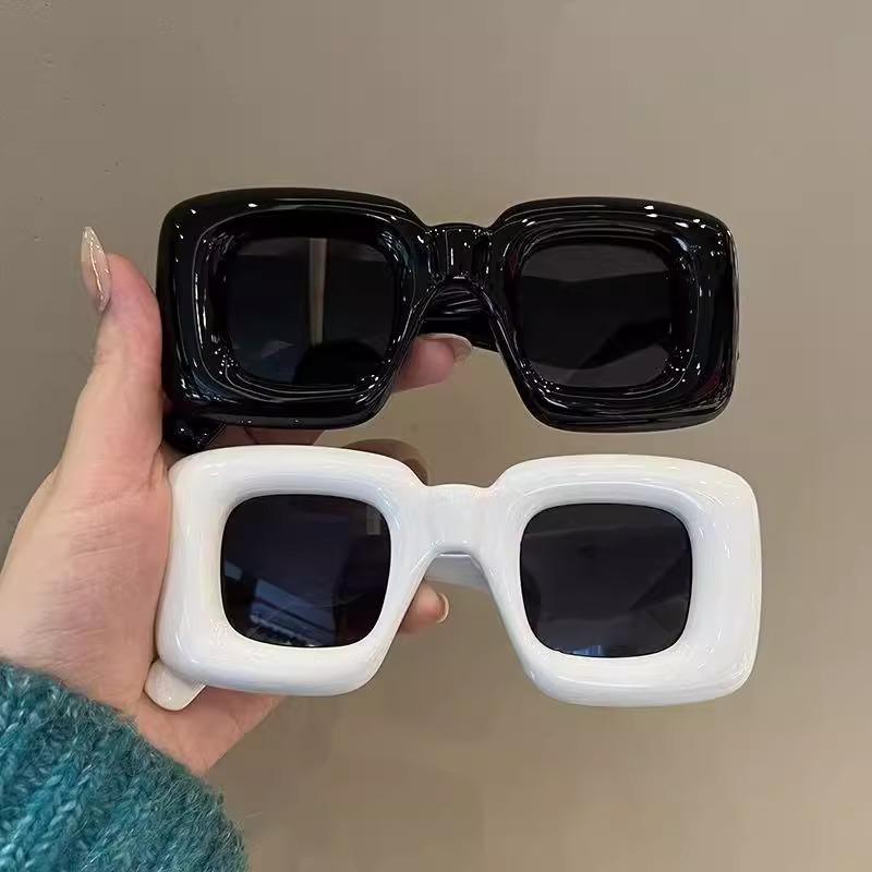 Trendy Cute Square Sunglasses for Women - Fun Street Style Photo Prop & Birthday Decoration