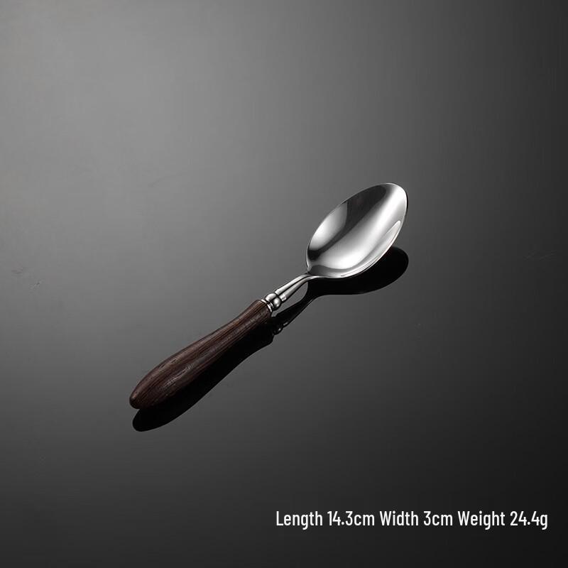 Qianxing Wenge Handle 304 Stainless Steel Teaspoon Set