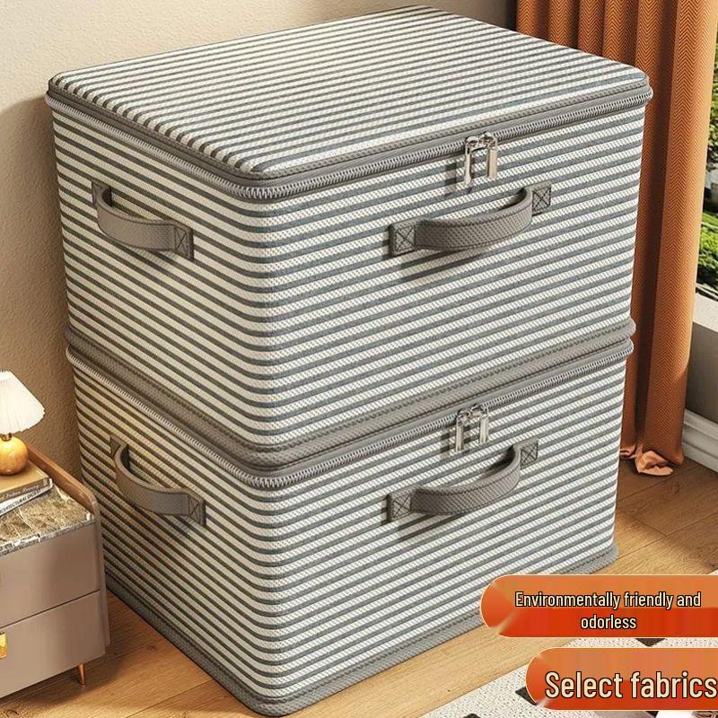 Large Capacity Foldable Fabric Storage Box for Clothes and Quilts