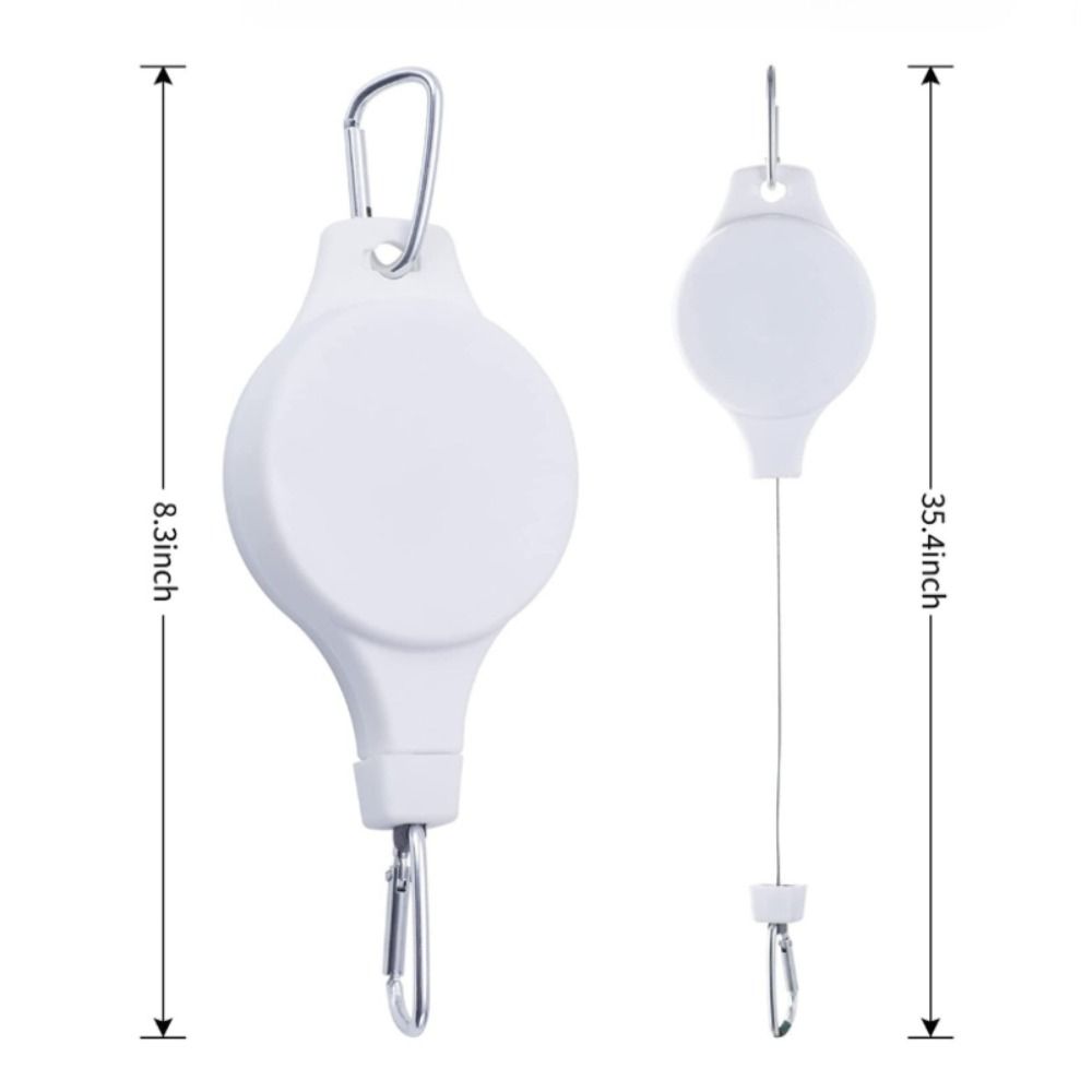 Sturdy Retractable Gardening Plant Hooks Heavy Duty Auto Lock Hanging Basket Hook Adjustable Height Bird Feeder Hook Garden Use