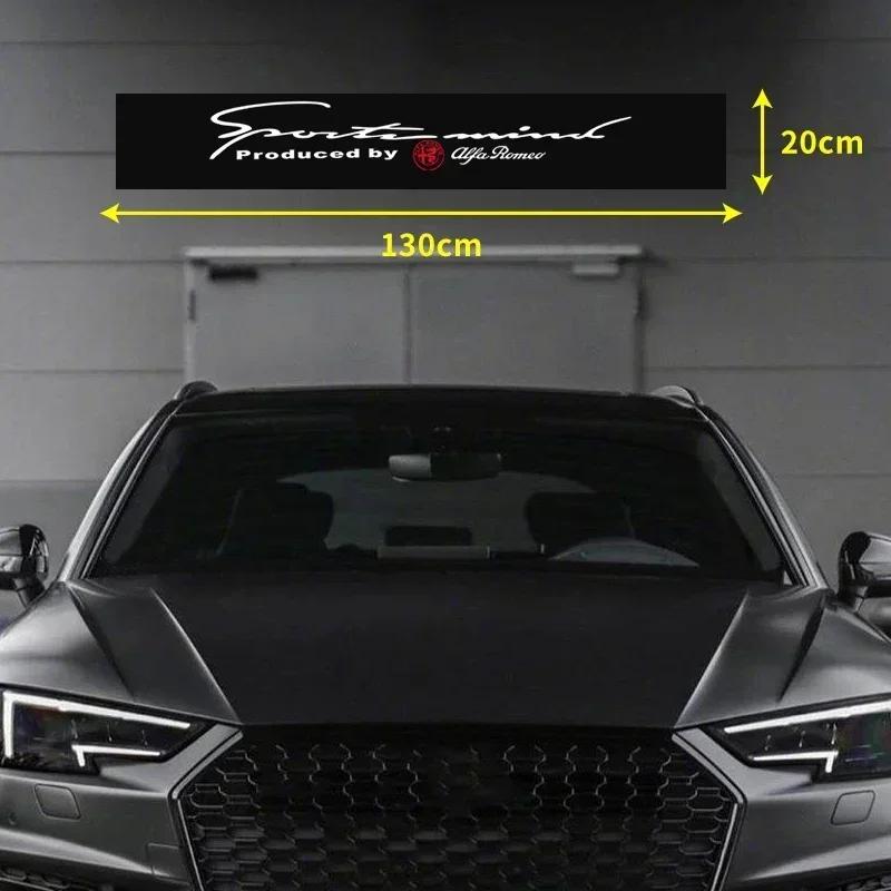 1 Stück Auto Windschutzscheibe Fenster Aufkleber Für Alfa Romeo Giulia Stelvio Giulietta 156 159 147 Mito Tonale Brera Disco Auto Zubehör