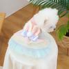 Bunny Ears Dog Dress Tulle Tutu Skirt Pet Dress with 3D Rabbit Ears Cute Bunny Dress for Dogs Cats Party Holiday Outfit