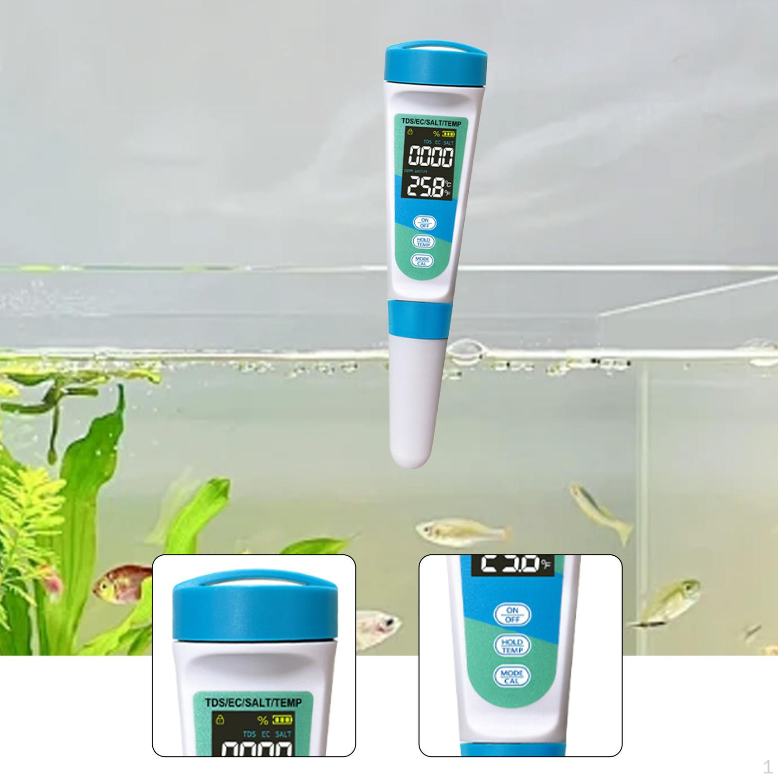 

Тестер качества воды Цифровой дисплей Универсальный измеритель TDS температуры для плавательных спа, плавания