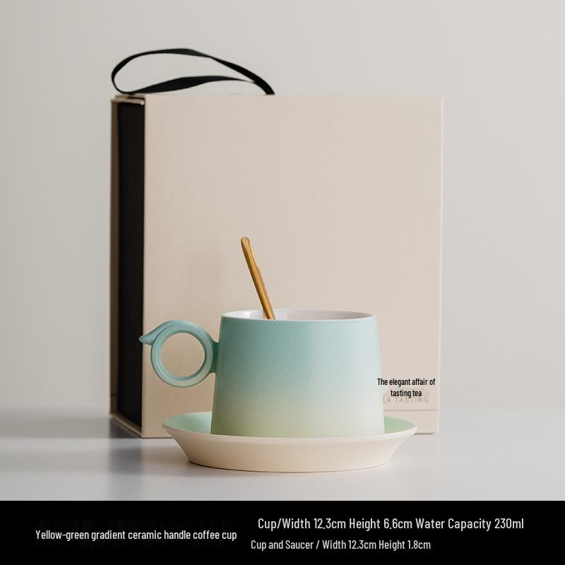 Creative Ceramic Coffee Cups - Elegant Mugs for Home or Office and Perfect Company Souvenir